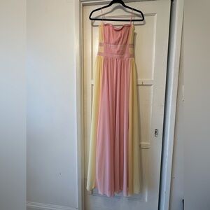 Rubber Ducky Productions Pink and Cream Colorblock Dress